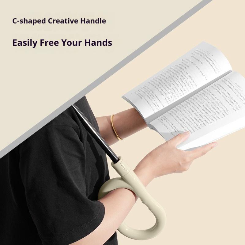 Large-Size C-Type Vehicle Mounted Automatic Umbrella Wind Resistant Double-Layer Color Matching Reverse Long Handle for Rainstor