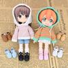 niannyyhouse Obitsu doll shoes Obitsu 11cm doll shoes Nendoroid shoes Obitsu 11 shoes for OB11 (blue)