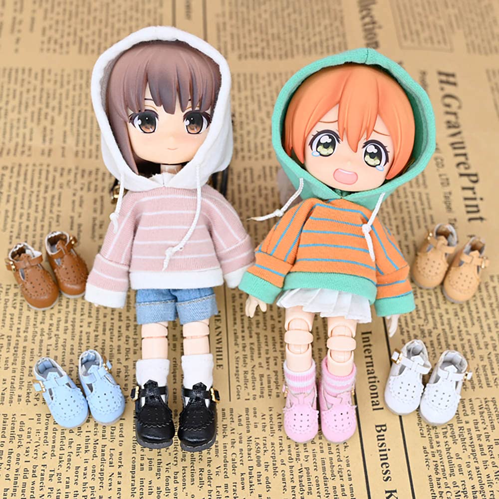 niannyyhouse Obitsu doll shoes Obitsu 11cm doll shoes Nendoroid shoes Obitsu 11 shoes for OB11 (blue)