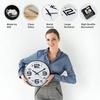 Wall Clock 12" Silent Quartz Decorative Latest Wall Clock Non-Ticking Classic Clock Battery Operated Round Easy To Read For Room/Hom
