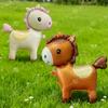 Cartoon Cute Styling Pony Balloon Horse Aluminum Film Balloon for Farm Party Photography Props Birthday Decoration