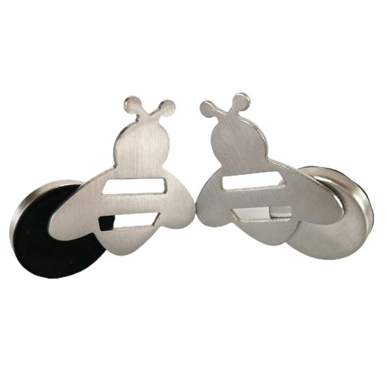 8Pcs/Set Bee Magnetic Tablecloth Weight Heavy Duty Stainless Steel Windproof Dining Table Cover Pendant Refrigerator Magnet Home Supplies