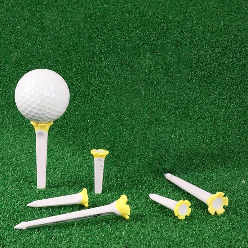 High Performances Golf Tees Training Ball Holder Low Friction Plastic Step Down Golf Tees Practice Tool Golf Accessories