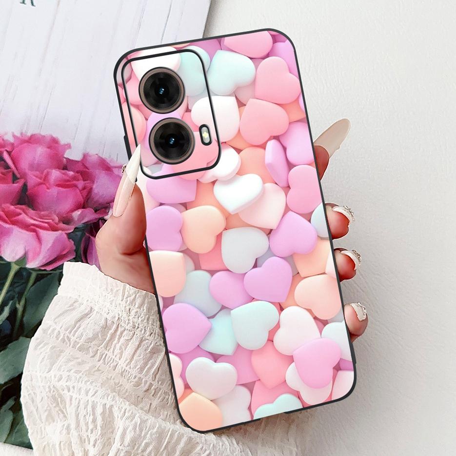 For Motorola Moto G85 5G Case XT2427-3 Luxury Painted Cover Soft TPU Phone Case For Motorola Moto G35 G 55 MotoG55 MotoG85 Shell