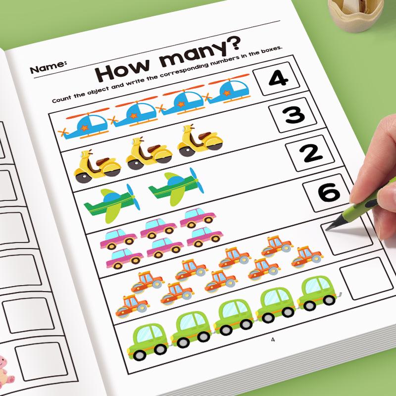 Preschool Math Fill-in-the-Blanks Workbook: Enhance Logic, Pattern Recognition, and Fun Math Learning
