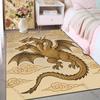 Three-headed Dragon Flying Among Clouds Carpet for Living Room Bedroom Sofa Home Decor Rus Non-slip Floor Mat Luxury Gift