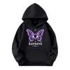 Kids Long Sleeve Pullover Hoodie with Letter Print and Front Pocket, Loose Fit Casual Sweatshirt for Boys and Girls
