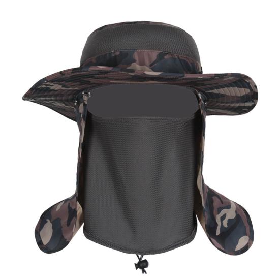 

Солнцезащитная шляпа с ветрозащитной веревкой, солнцезащитная система на 360 градусов, фигурная складная шляпа для отдыха на открытом воздухе с шалью для защиты лица F