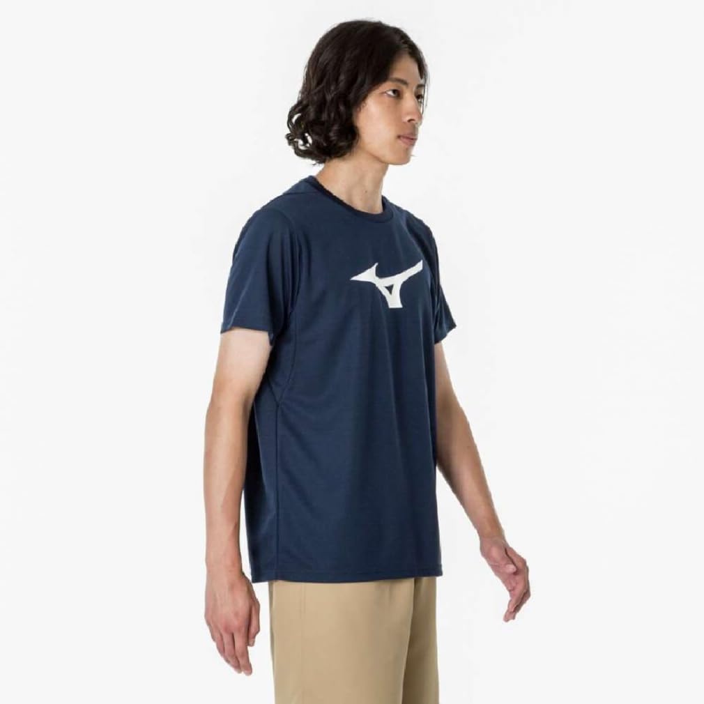 Trainingsshirt Kurzarm mit großem Logo in Limettengrün 32MAA155, Feuchtigkeitsableitend, Schnelltrocknend, Grün, XL,