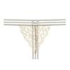 Fully Transparent Lace Tback Ultra-thin Design Sense Striped Sexy Panties Hot Temptation Thong Female 2274