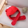 Crab Headgear Lovely Long Ears Red Color Soft Head Cover Cross-dressing Headwear Plush Cartoon Hat Party Costume Cosplay Props for Selfie Photography