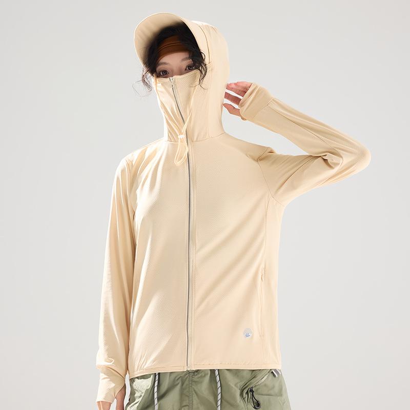 Men's and women's sunscreen clothes, printed LOGO work clothes, outdoor skin clothes, quick-drying, light and breathable ice silk jacket