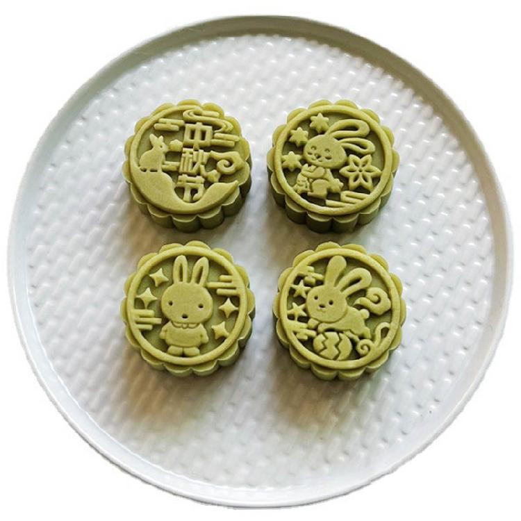 Hand-Pressure Moon Cake Mold Cookie Stamps Round Moon Cake Maker Easy To Use