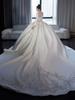 Elegant Long Sleeve Satin Wedding Dress for plus Size Pregnant Women Outgoing Vintage Slimming Winter Wear Korean Style