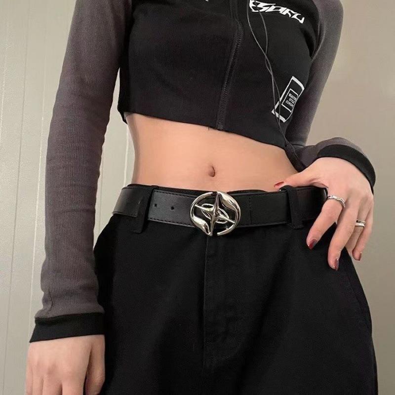 Unisex Fashionable Retro Belt With Sturdy Metal Clip Ideal For Ensembles Stylish