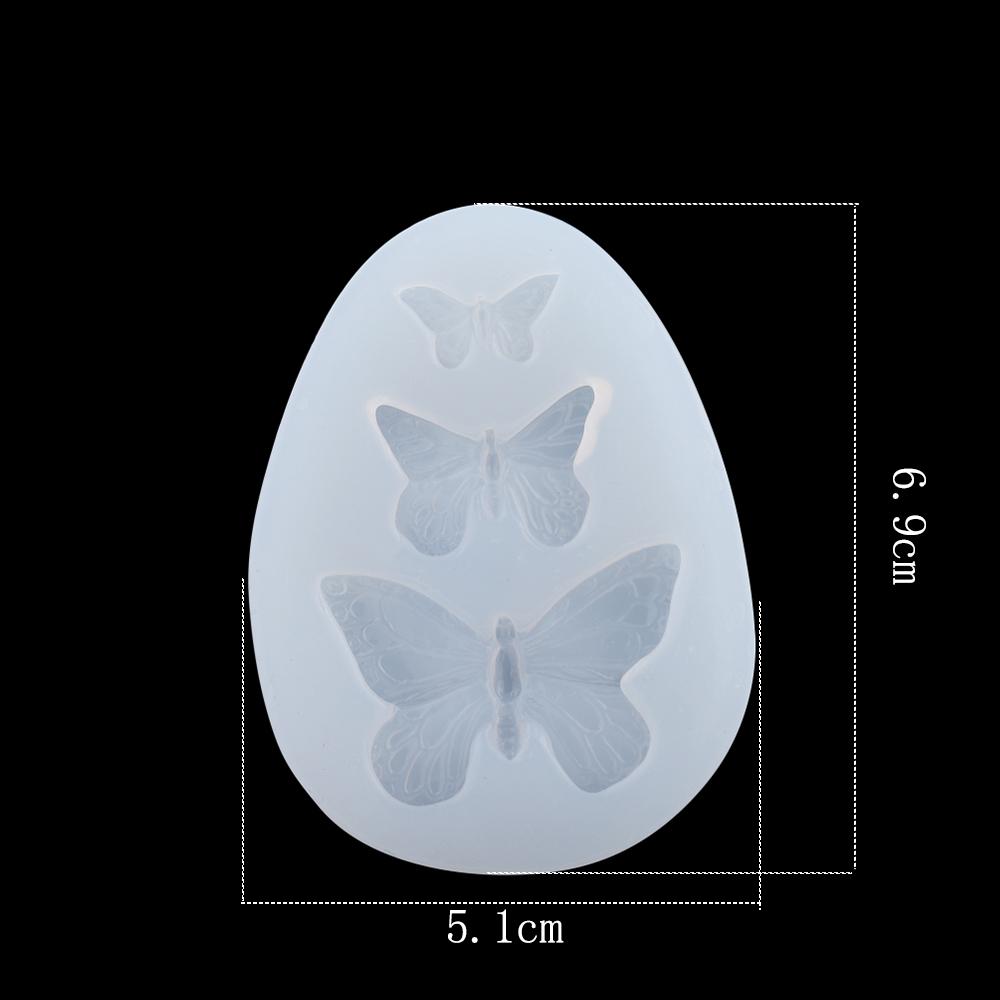 1pcs/bag Butterfly Shape Epoxy Resin Molds Charm Pendant Silcone Moulds For DIY Jewelry Making Epoxy Resin Craft Accessories