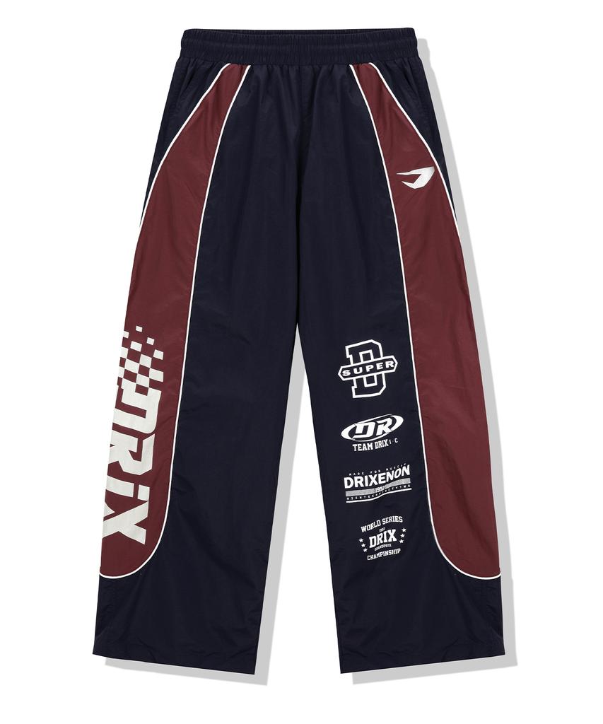 DRIX Contrast Piping Racing Pants_Navy