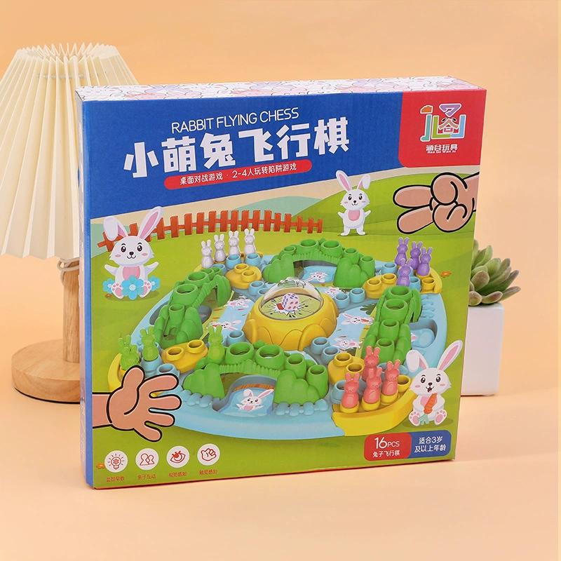 

Семейная интерактивная стратегическая игра Приключение в кроличьей ловушке Настольная игра - с возможностью игры до 4 игроков, развивающая образовательная игрушка для развития мозга