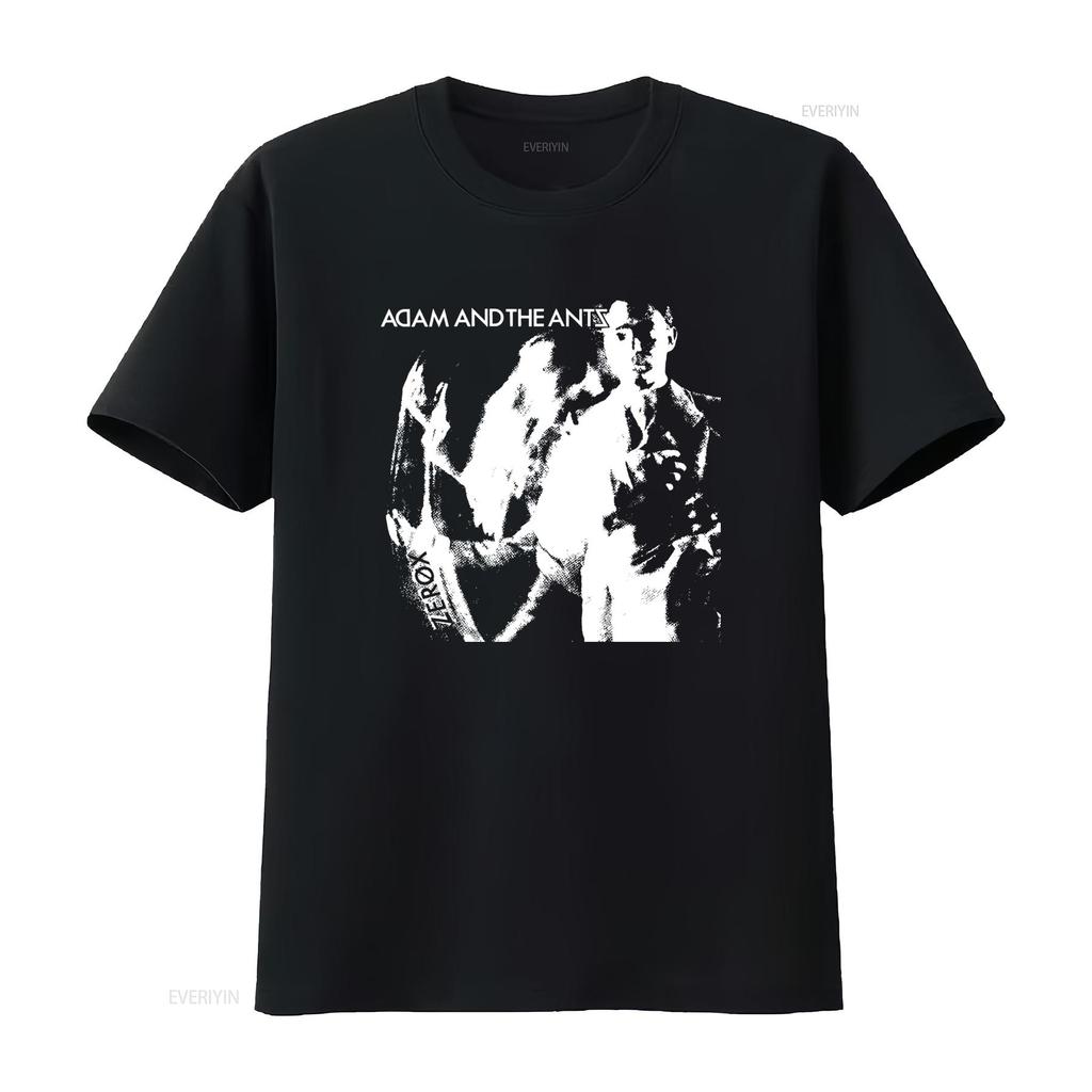 Adam and the Ants Band Print T Shirt for Retro Rock Style Fashion Vintage Washed Graphic Comfortable Versatile Designer Clothes