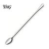 Stainless Steel Stirring Spoons Long Handle Mixing Spoon, Polished Metal Dishwasher Safe Tall Glass Bar Spoon for Cocktails And Coffee Kitchen