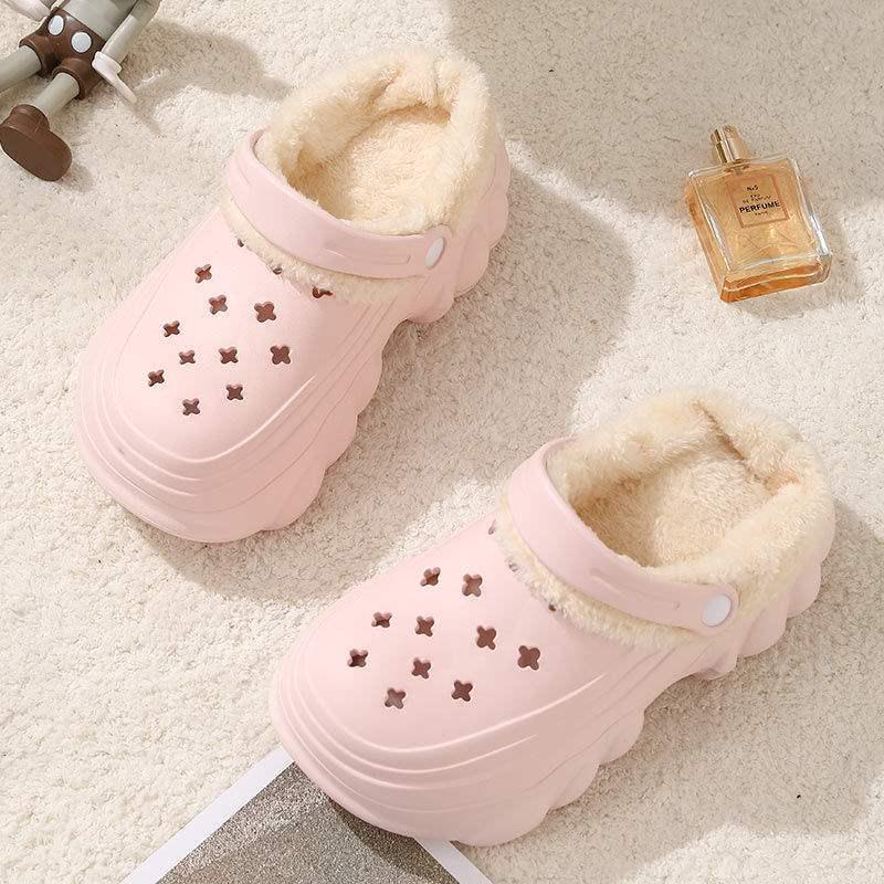 Herren- und Damen-Plüschpantoffeln für den Winter 2024: Fellige, dicksohlige, höhenverstärkende Clogs für den Außenbereich