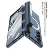 Custodia Magnetica per Galaxy Z Fold6 con Supporto Rimovibile Portapenne Finitura Opaca Cover Protettiva in PC Antiurto