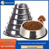 Stainless Steel Non-Slip Pet Bowl - Drop-Resistant with Paw Print Design, Available In Multiple Sizes