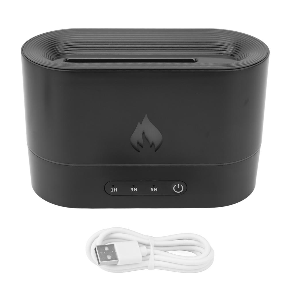250ML 5V Fragrant Diffuser Simulated 3D Flame Aromatherapy Machine Humidifier for Home Bedroom