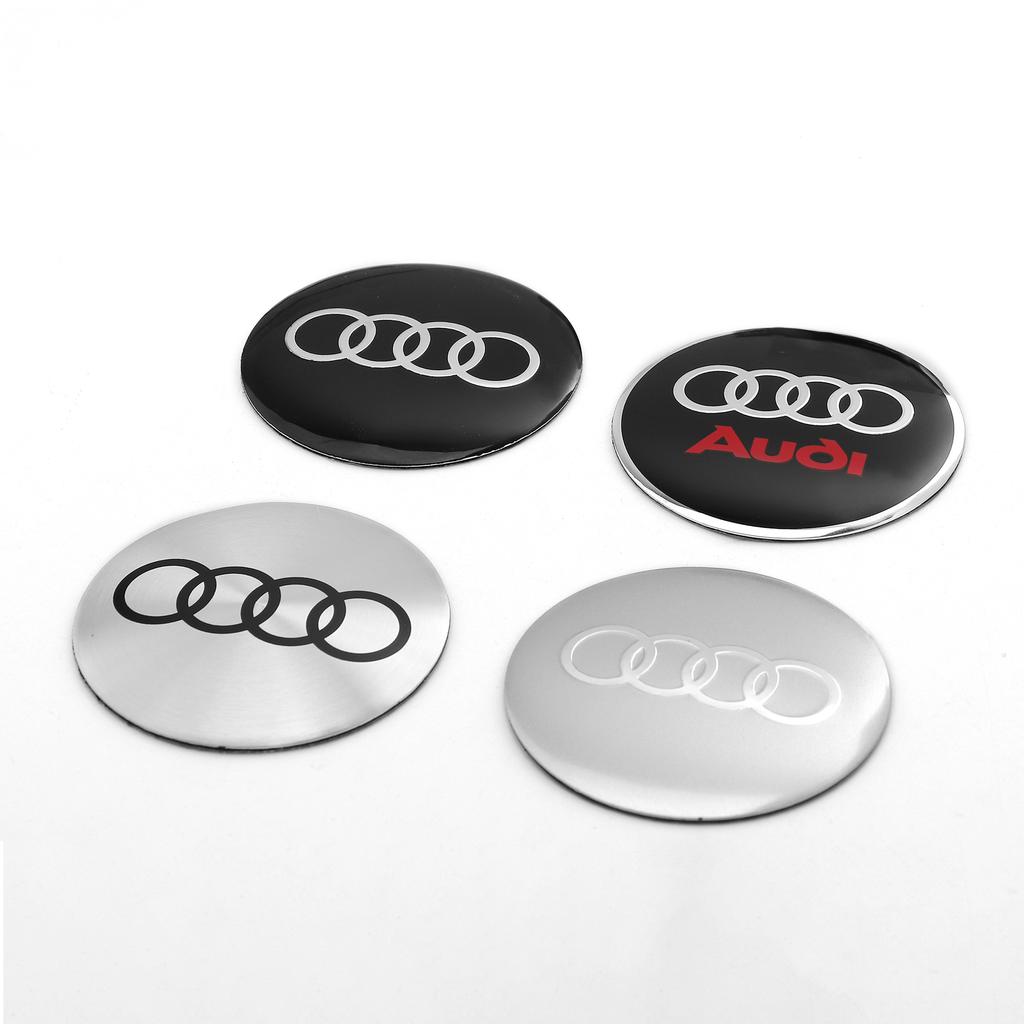 3D Metal Car Wheel Center Cover Badge Sticker for S Sline RS Q7 R8 S3 8P Q3 A8 B8 S6 Q8 B7 Q6 S7 C7 TT B2 A3 Quattro Q5 A7 8V