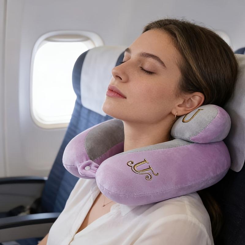 U-Shaped Neck Pillow, Specialized Neck Support Pillow for Train and Airplane Use, Neck Rest Pillow U-Shaped Cervical Spine Support Pillow