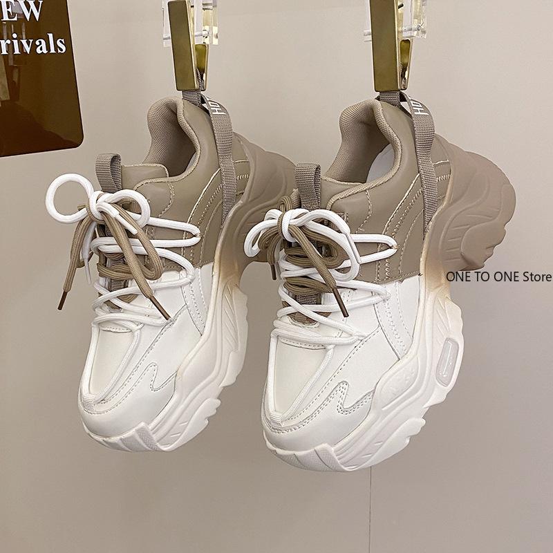 Πολυτελή Παπούτσια Γυναικεία Σχεδιαστών Πλατφόρμα Λευκά Μαύρα Αθλητικά Παπούτσια Παπούτσια Πλατφόρμας για Γυναίκες Γυναικεία Casual Παπούτσια Zapatillas Chunky Mujer