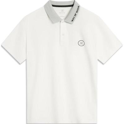 Li Ning Fitness Series Letter Casual Comfortable Sports Polo Shirt Men Tops White APLU209-1