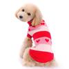Cute Red Striped Acrylic Dog Sweaters Small Pet Jumper for Winter Season GorisPet