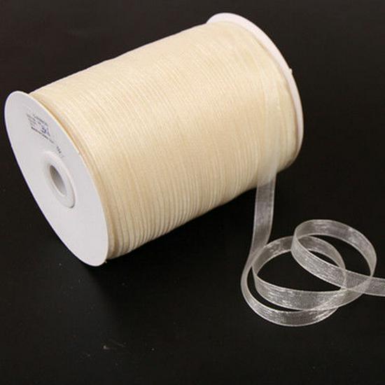 1cm Transparentes Schneegarnband für Haaraccessoires und Geschenktüten