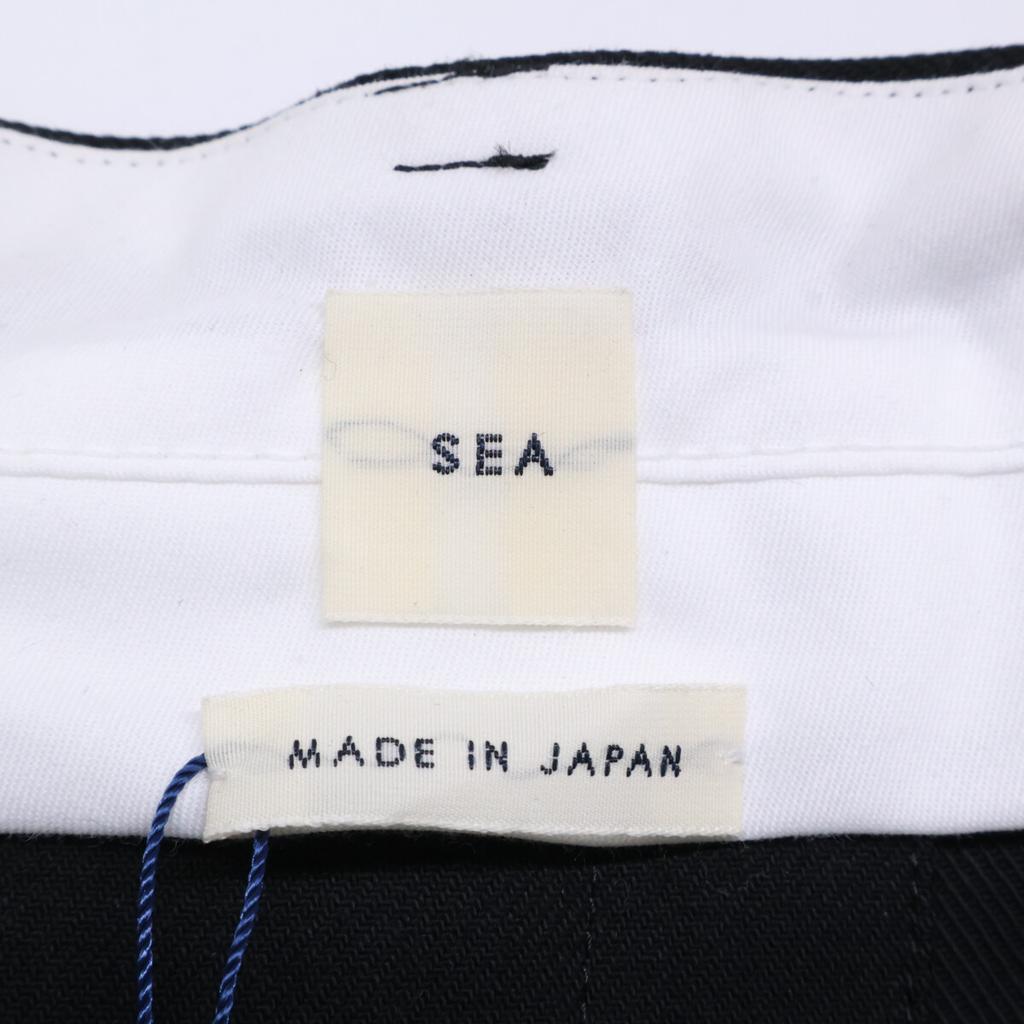 SEA 110318417 Black Cotton Serge Belt Skirt Skirt 34 blackUsed