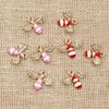 10pcs 14x16mm Enamel Bee Charm for Jewelry Making Cute Earring Pendant  Handmade Charms