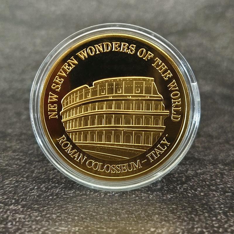 7 Arten Geschenke Neue Sieben Weltwunder Gedenkmünze