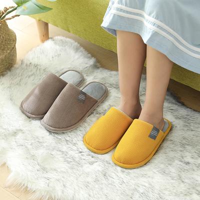 Autumn and Winter Couple Floor Mop Fleece Casual and Comfortable Indoor Fluffy Cotton Slippers Warm Home Shoes