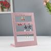 Pink Jewelry Display Props Elegant Jewelry Stand Velvets Fabric Material Jewelry Display Tray for Rings Earring Necklace