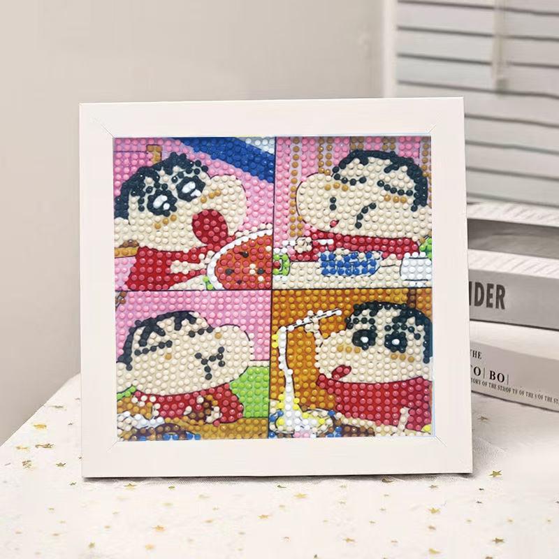 High-End Diamond Painting Diy Van Gogh Starry Sky Cat Creative Handmade Toy Table Decoration Diamond Painting With Frame