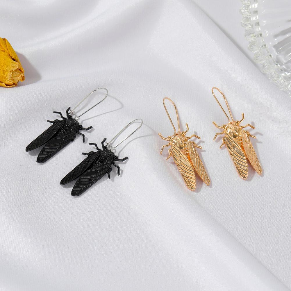 1 Pair of Women's Earrings Alloy Insect-shape Long Earrings