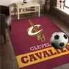 Football Cavaliers Logo Rug Office Carpet Non-Slip Mat, Chair Rug Floor Covering for Gaming, Bedroom, Living Room , Home Decor Christmas Gift