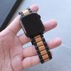Black Gold Stainless Steel Band for Apple Watch Ultra 49mm 10 46mm Orange Metal Strap for Series 9 8 7 6 5 4 45mm 44mm Watchband