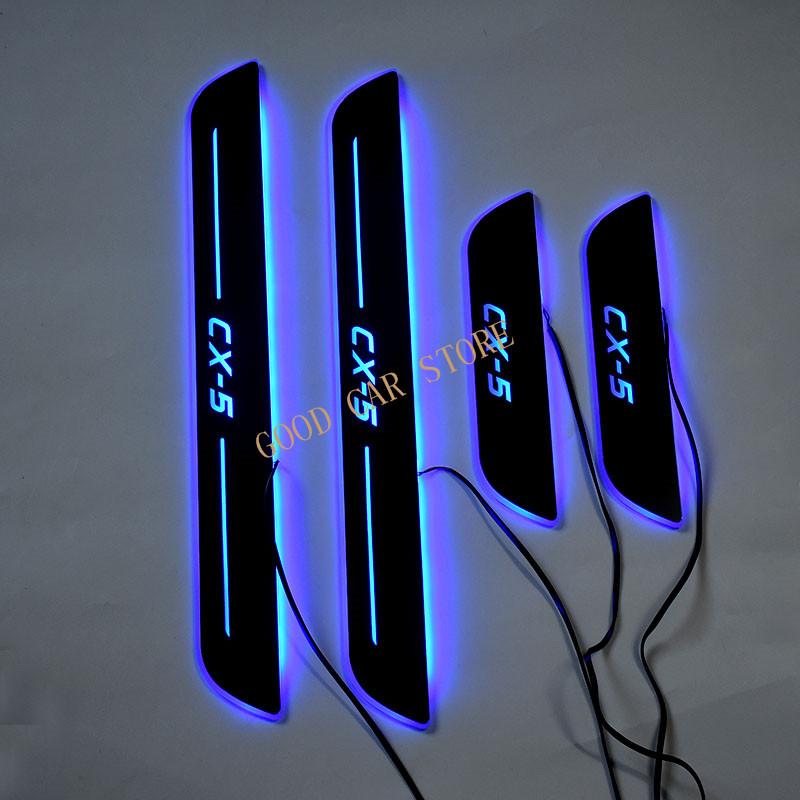 Auto stils LED durvju sliekšņi skrāpējumu
