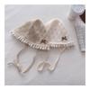 New Summer Kids Sun Hat Sweet Lace Bow Girls Straw Hat with Straps Beach Vacation Children Breathable Fisherman Hat