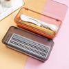 Cutlery Storage Box Kitchen Cutlery Container Draining Spoon Container Cutlery Organizer, 2 Containers, Transparent Gray, Korean Popular Tableware