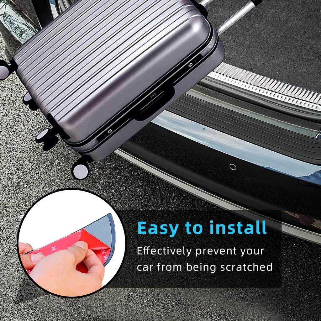 Universal Car Trunk Door Sill Plate Protector Anti-Scratch Rubber Rear Bumper Guard Anti-Collision Protector Strip