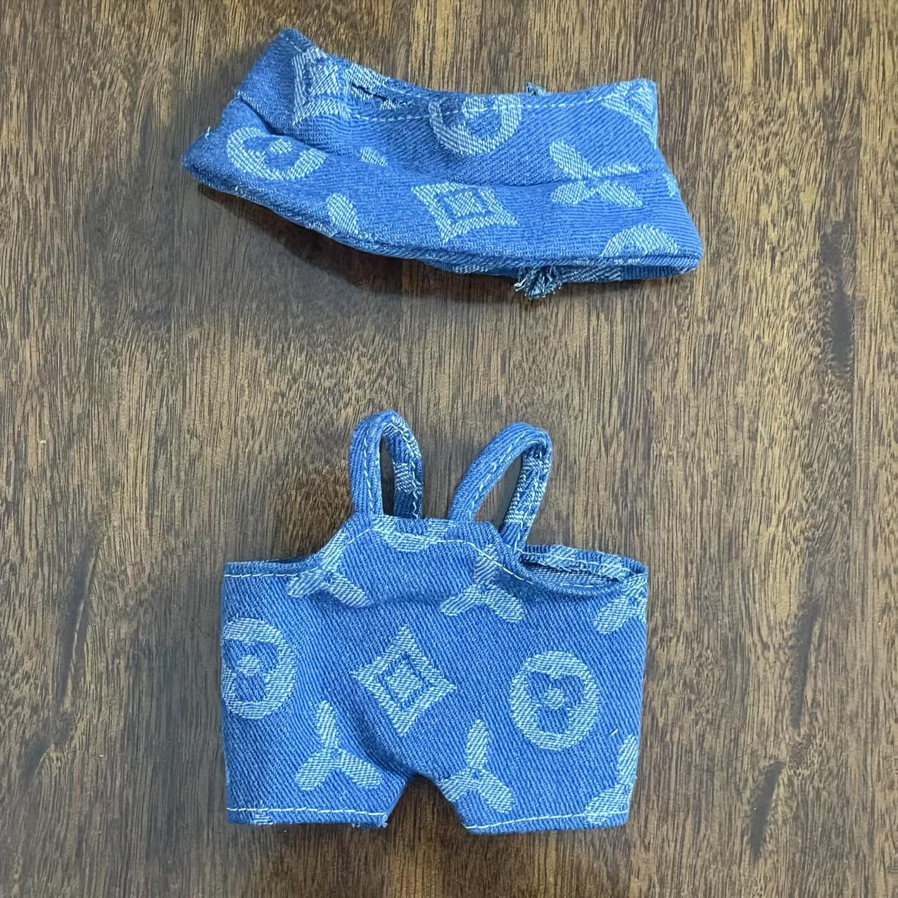 

6.69inch Doll Clothes in Various Colors Suspenders and Pants Suits Birthday Gifts DIY Doll Accessories Suitable for Labubu Dolls синий