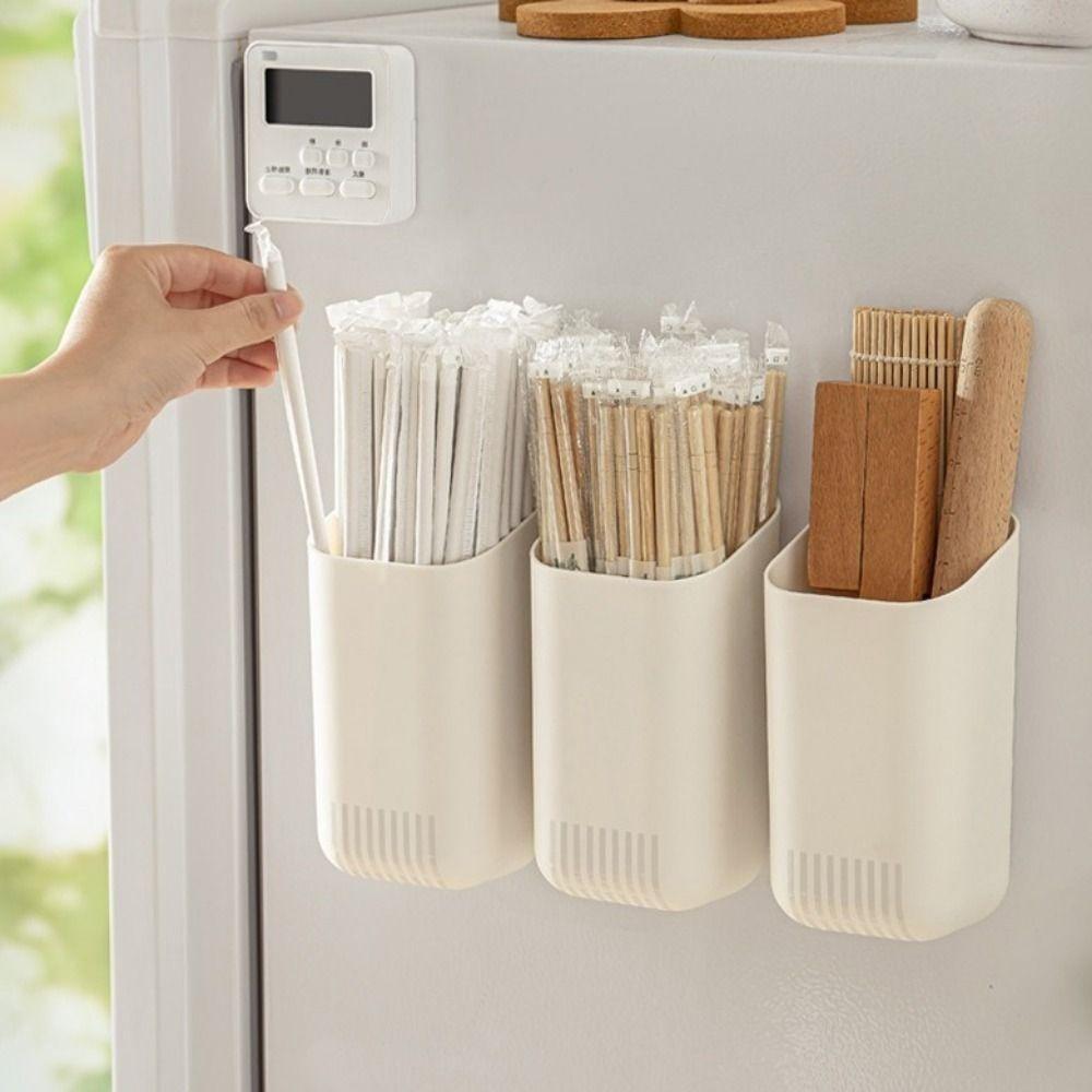 Plastic Magnetic Absorption Box Large Capacity Wall-mounted Storage Box  Household
