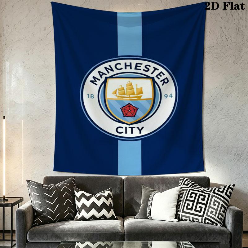 Wild MCFC VictoryWall Hanging Printed Fabric Blanket Decorative Tapestries for Bedroom Living Room Home Decor